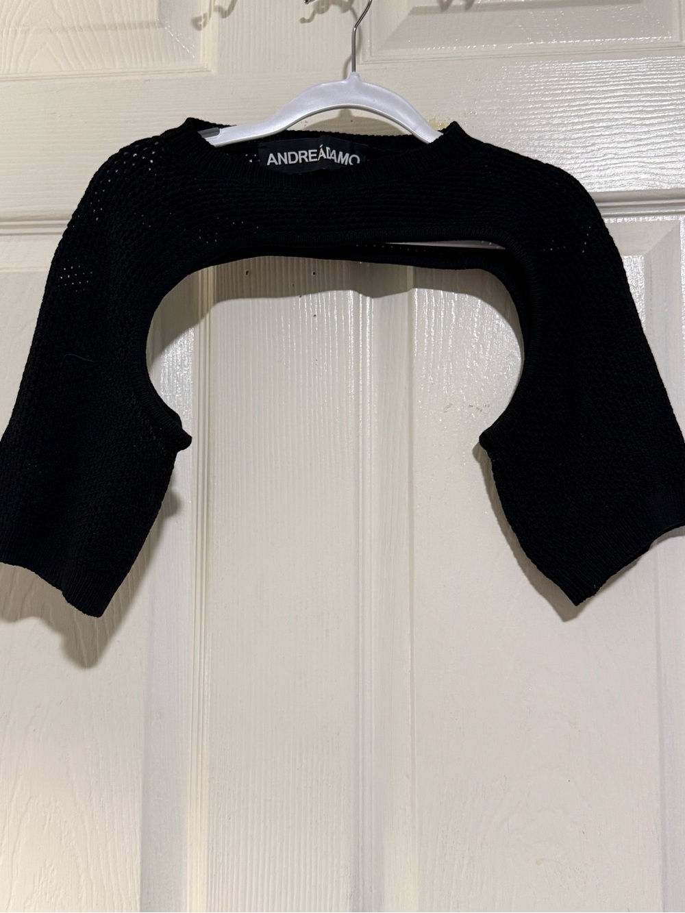 ANDREÁDAMO  Black Knit Bolero Shrug SIZE S/M